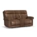 Alexander - Power Reclining Loveseat With Console, Power Headrest & Lumbar - Khaki Brown