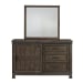 Thornwood Hills - 3 Piece Bedroom Set (Full Panel Bed, Dresser & Mirror) - Dark Brown
