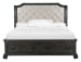 Bellamy - Complete Queen Sleigh Storage Bed - Peppercorn