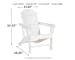 Sundown Treasure - White - Adirondack Chair
