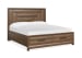 Callisto - Queen Panel Storage Bed And Drawer Dresser With Landscape Mirror - Bourbon Brown