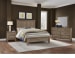 Maple Road King Mansion Bed with Low Profile Footboard Weathered Gray