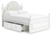 Kozlani - Full Upholstered Panel Storage Bed - White