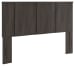 Shaehartin - King Panel Headboard - Dark Brown