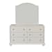 Stardust - 3 Piece Bedroom Set (Twin Panel Bed, Dresser & Mirror) - White