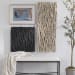 Gathered Teak - Square Wood Wall Decor - Black