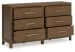 Cabalynn - 8 Pc. - Dresser, Mirror, Queen Panel Bed With Storage, 2 Nightstands - Light Brown