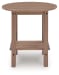 Grover Beach - Oval End Table - Driftwood