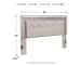 Zyniden - Silver - King Upholstered Panel Headboard