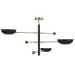 Swinger - 3 Light Pendant - Black