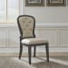 Americana Farmhouse - Upholstered Tufted Back Side Chair - Black