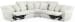 Majesty - 3 Piece Deep Seating Power Reclining Sectional - White