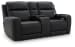 5Z-Comfort - Relaxation - Onyx - Power Recline Loveseat / Console / Adjustable Headrest