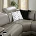 Correze - Gray - 5-Piece Power Reclining Sectional With Laf Back Chaise