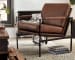 Puckman - Brown/silver Finish - Accent Chair