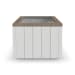 Melody - Rectangular Coffee Table With Casters - White