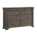 Kings Court - 10 - Drawer Dresser - Gray