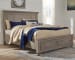 Lettner - Light Gray - Queen Panel Storage Bed