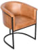 Hester - Leather Dining Chair - Tutor Brown