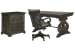 Bellamy - Writing Desk With Chair And Lateral File Cabinet - Peppercorn