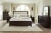 Neymorton - Dark Grayish Brown - 5 Pc. - Dresser, Mirror, Queen Upholstered Panel Bed
