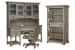 Tinley Park - Desk And Hutch With Chair And Bookcase - Dove Tail Gray