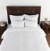 Reagan - Duvet King Sham- Ivory/White