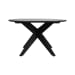 Alameda - 53" Outdoor Round Dining Table - Black