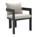 Costa - 6 Piece Patio Dining Set (Table, Four Chairs & Bench) - Black