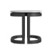 Malibu - End Table - Black / White