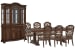 Durango - Extendable Trestle Dining Table With 6 Side Chairs, Buffet And Hutch - Willadeene Brown