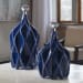 Klara - Geometric Bottles (Set of 2) - Blue