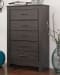 Brinxton - Charcoal - 6 Pc. - Dresser, Mirror, Chest, Queen Panel Headboard & 2 Nightstands