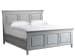 Summer Hill - French Gray - Queen Panel Bed - Pearl Silver