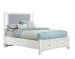 Bonanza - Queen Upholstered Bed With Storage Footboard - White / Ocean Blue