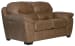 Grant - Faux Leather Loveseat - Silt