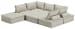 Bales - Taupe - 7-Piece Modular Seating