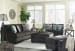 Charenton - Charcoal - 7 Pc. - Sofa, Loveseat, Chair and a Half, Ottoman, Ottoman with Storage, 2 Haroflyn End Tables