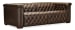 Savion - Deux Sofa With Power Recliners And Power Headrests - Dark Brown