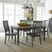 Harvest Home - 5 Piece Reactangular Table Set - Black