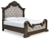 Maylee - Dark Brown - King Upholstered Bed
