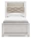 Altyra - White - Twin Uph Panel Bookcase Hdbd