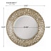 Alita - Champagne Woven Metal Mirror
