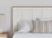 Linnocreek - White / Warm Brown - Full Panel Headboard
