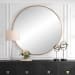 Junius - Large Round Mirror - Gold