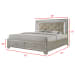 Platinum - King Platform Storage 6 Piece Bedroom Set - Сhampagne