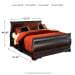 Huey Vineyard - Queen Sleigh Bed - Black