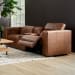 Austin - Power Reclining Loveseat With Console And Power Headrests - Chestnut