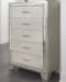 Lonnix - Silver Finish - Five Drawer Chest
