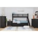 Hampton Kids - Twin Over Twin Bunk With Ladder And Trundle - Charcoal